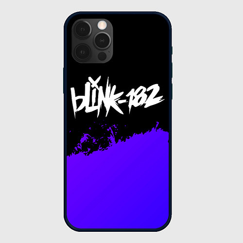 Чехол iPhone 12 Pro Max Blink 182 Purple Grunge / 3D-Черный – фото 1