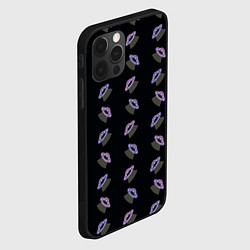 Чехол для iPhone 12 Pro Max Летающие тарелки, цвет: 3D-черный — фото 2
