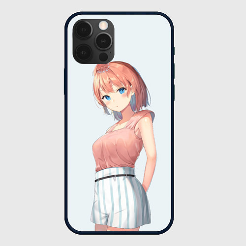 Чехол iPhone 12 Pro Max Iroha Isshiki OreGairu / 3D-Черный – фото 1