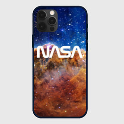 Чехол iPhone 12 Pro Max Лого NASA и Туманность Киля