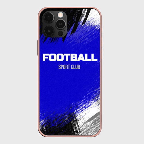 Чехол iPhone 12 Pro Max Sports club FOOTBALL / 3D-Светло-розовый – фото 1