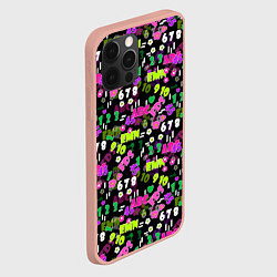 Чехол для iPhone 12 Pro Max Alphabet and numbers, цвет: 3D-светло-розовый — фото 2