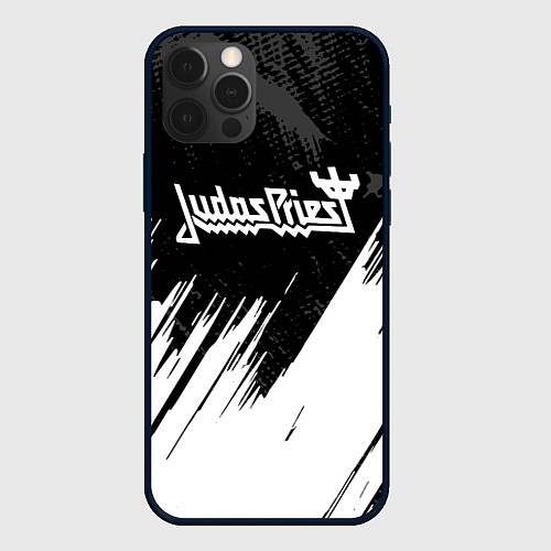 Чехол iPhone 12 Pro Max Judas Priest metal / 3D-Черный – фото 1