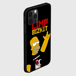 Чехол для iPhone 12 Pro Max Limp Bizkit Симпсоны, цвет: 3D-черный — фото 2