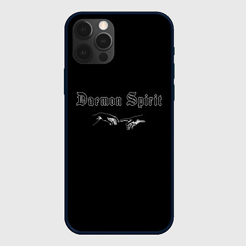 Чехол iPhone 12 Pro Max Daemon Spirit Black - Feel / 3D-Черный – фото 1