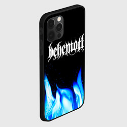 Чехол для iPhone 12 Pro Max Behemoth Blue Fire, цвет: 3D-черный — фото 2