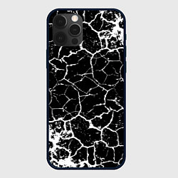 Чехол для iPhone 12 Pro Max Белая Лава, цвет: 3D-черный