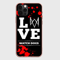 Чехол для iPhone 12 Pro Max Watch Dogs Love Классика, цвет: 3D-светло-розовый
