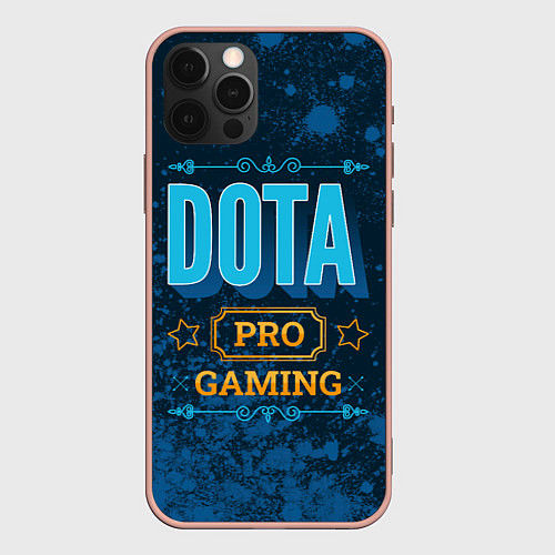 Чехол iPhone 12 Pro Max Игра Dota: PRO Gaming / 3D-Светло-розовый – фото 1