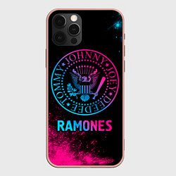 Чехол iPhone 12 Pro Max Ramones Neon Gradient