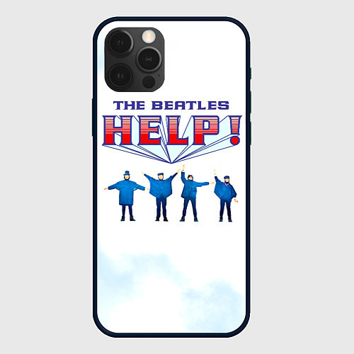 Чехол iPhone 12 Pro Max The Beatles Help! / 3D-Черный – фото 1