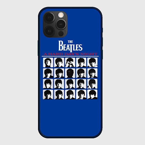 Чехол iPhone 12 Pro Max The Beatles - A Hard Days Night / 3D-Черный – фото 1