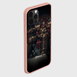 Чехол для iPhone 12 Pro Max Ангрон на троне, цвет: 3D-светло-розовый — фото 2