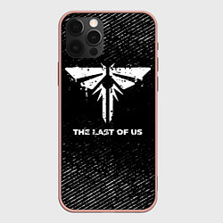 Чехол iPhone 12 Pro Max The Last Of Us с потертостями на темном фоне