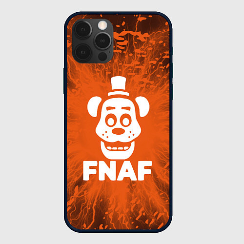 Чехол iPhone 12 Pro Max Five Nights At Freddys - вспышка молнии / 3D-Черный – фото 1