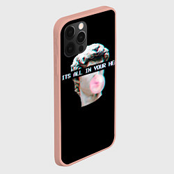 Чехол для iPhone 12 Pro Max Все в твоей голове, цвет: 3D-светло-розовый — фото 2