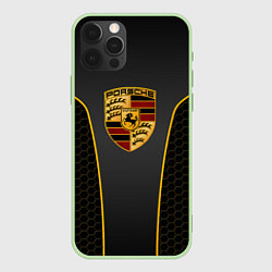 Чехол для iPhone 12 Pro Max PORSCHE - ГОНОЧНАЯ УНИФОРМА, цвет: 3D-салатовый