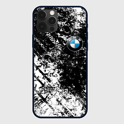 Чехол iPhone 12 Pro Max BMW : Испачканная ЧБ