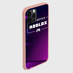 Чехол для iPhone 12 Pro Max Roblox Gaming Champion: рамка с лого и джойстиком, цвет: 3D-светло-розовый — фото 2