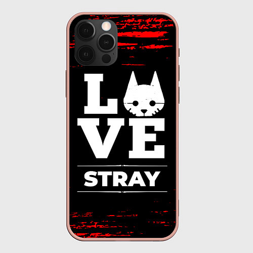 Чехол iPhone 12 Pro Max Stray Love Классика / 3D-Светло-розовый – фото 1