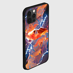 Чехол для iPhone 12 Pro Max Fire thunder, цвет: 3D-черный — фото 2