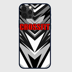 Чехол для iPhone 12 Pro Max КРОССФИТ - СЕРАЯ АБСТРАКЦИЯ, цвет: 3D-черный