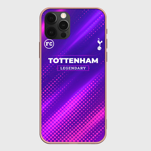 Чехол iPhone 12 Pro Max Tottenham legendary sport grunge / 3D-Светло-розовый – фото 1