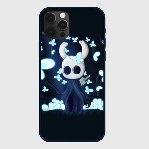 Чехол iPhone 12 Pro Max Hollow Knight бабочки / 3D-Черный – фото 1