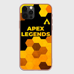 Чехол iPhone 12 Pro Max Apex Legends - gold gradient: символ сверху