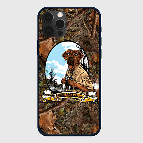 Чехол iPhone 12 Pro Max Собачий патруль охотник / 3D-Черный – фото 1