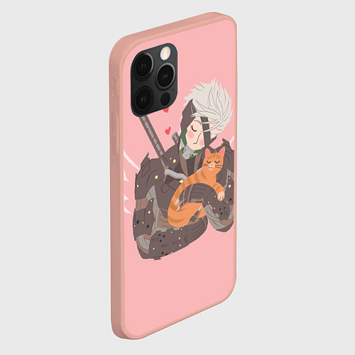 Чехол iPhone 12 Pro Max Райден и Бродяга / 3D-Светло-розовый – фото 2