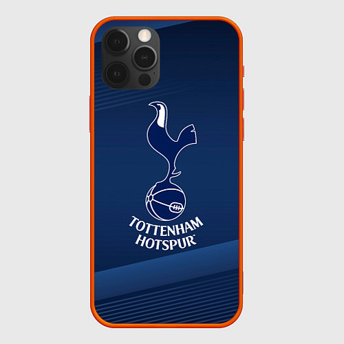 Чехол iPhone 12 Pro Max Tottenham hotspur Синяя абстракция / 3D-Красный – фото 1