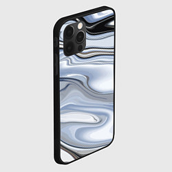 Чехол для iPhone 12 Pro Max Серебристая поверхность воды, цвет: 3D-черный — фото 2