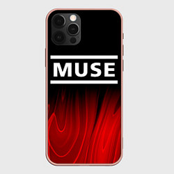 Чехол iPhone 12 Pro Max Muse red plasma