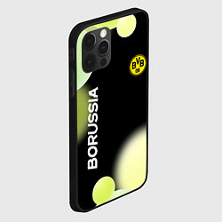 Чехол для iPhone 12 Pro Max Боруссия Абстракция, цвет: 3D-черный — фото 2