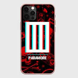 Чехол iPhone 12 Pro Max Paramore rock glitch