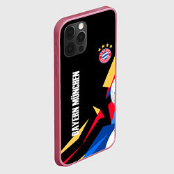 Чехол для iPhone 12 Pro Max Bayern munchen Sport - цветные геометрии, цвет: 3D-малиновый — фото 2