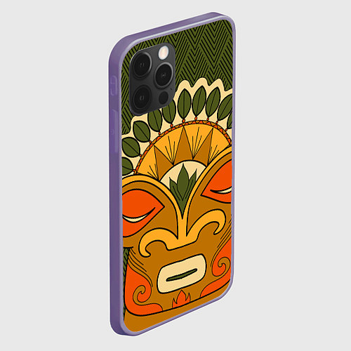 Чехол iPhone 12 Pro Max Polynesian tiki HUMBLE / 3D-Серый – фото 2