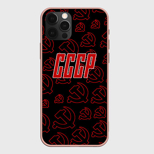 Чехол iPhone 12 Pro Max Atomic USSR / 3D-Светло-розовый – фото 1