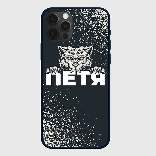 Чехол iPhone 12 Pro Max Петя зубастый волк / 3D-Черный – фото 1