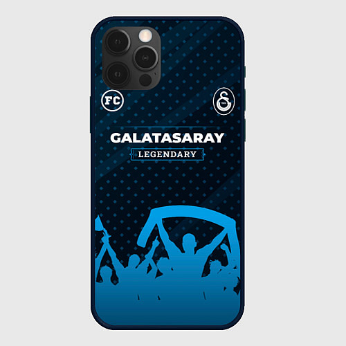 Чехол iPhone 12 Pro Max Galatasaray legendary форма фанатов / 3D-Черный – фото 1