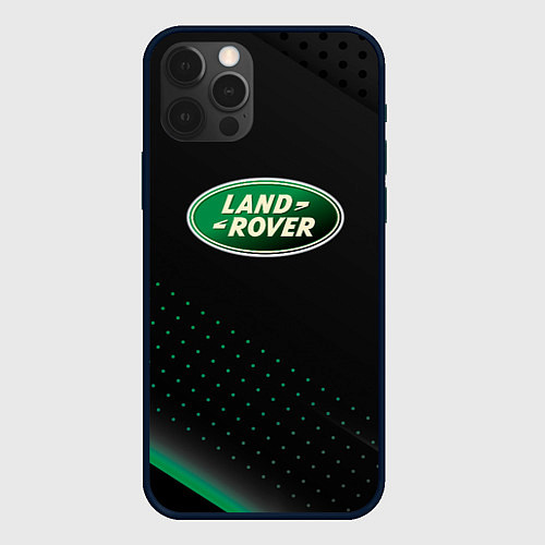 Чехол iPhone 12 Pro Max Land rover Зелёная абстракция / 3D-Черный – фото 1