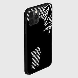 Чехол для iPhone 12 Pro Max Joy Division - неровность горы, цвет: 3D-черный — фото 2