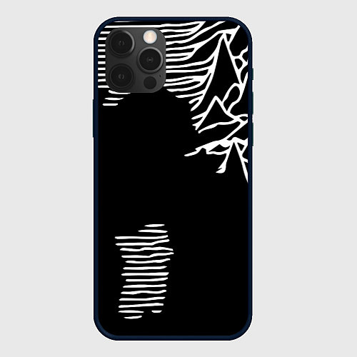 Чехол iPhone 12 Pro Max Joy Division - неровность горы / 3D-Черный – фото 1