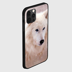 Чехол для iPhone 12 Pro Max Белый зимний волк, цвет: 3D-черный — фото 2