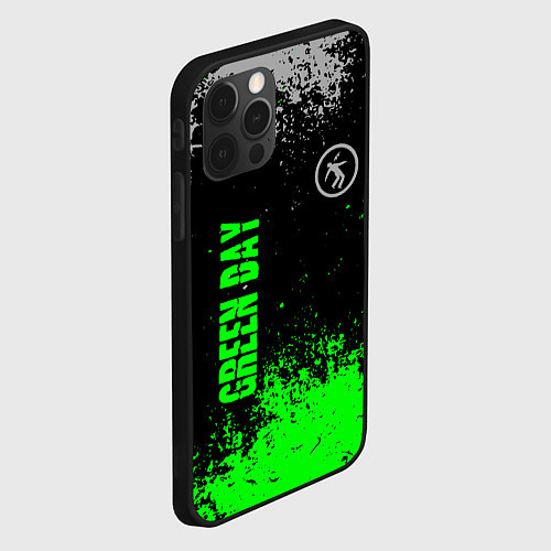 Чехол iPhone 12 Pro Max Green day - hits / 3D-Черный – фото 2
