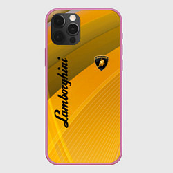 Чехол iPhone 12 Pro Max Lamborghini - абстракция