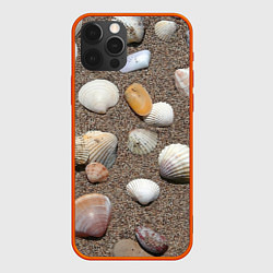Чехол iPhone 12 Pro Max Композиция из ракушек на песке