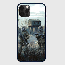Чехол для iPhone 12 Pro Max STALKER Военные Сталкеры, цвет: 3D-черный