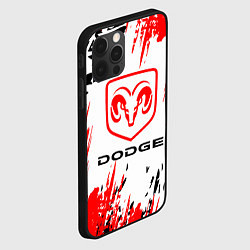 Чехол для iPhone 12 Pro Max Dodge - краска, цвет: 3D-черный — фото 2